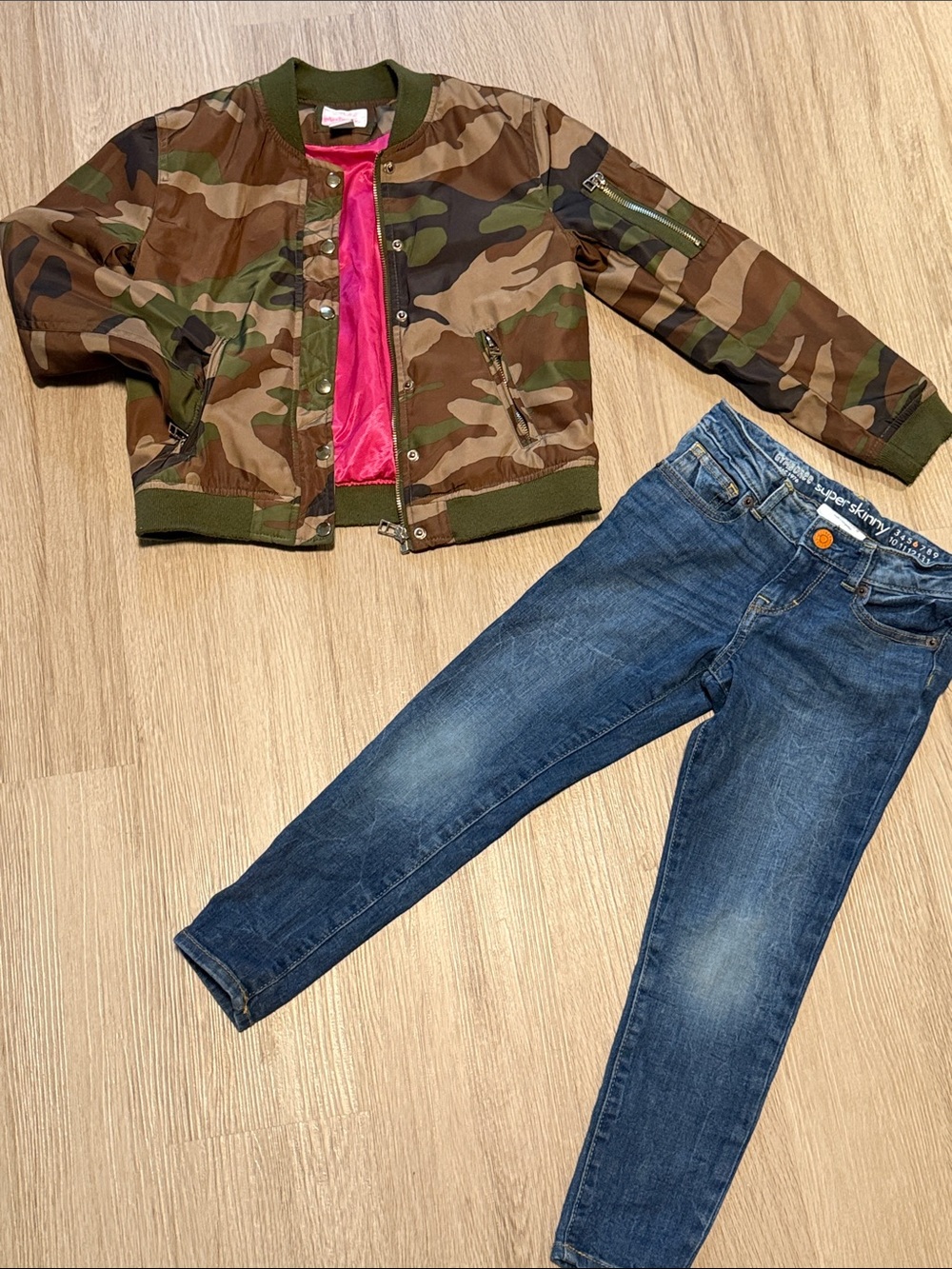 Forever 21 Kids Camouflage Bomber Jacket